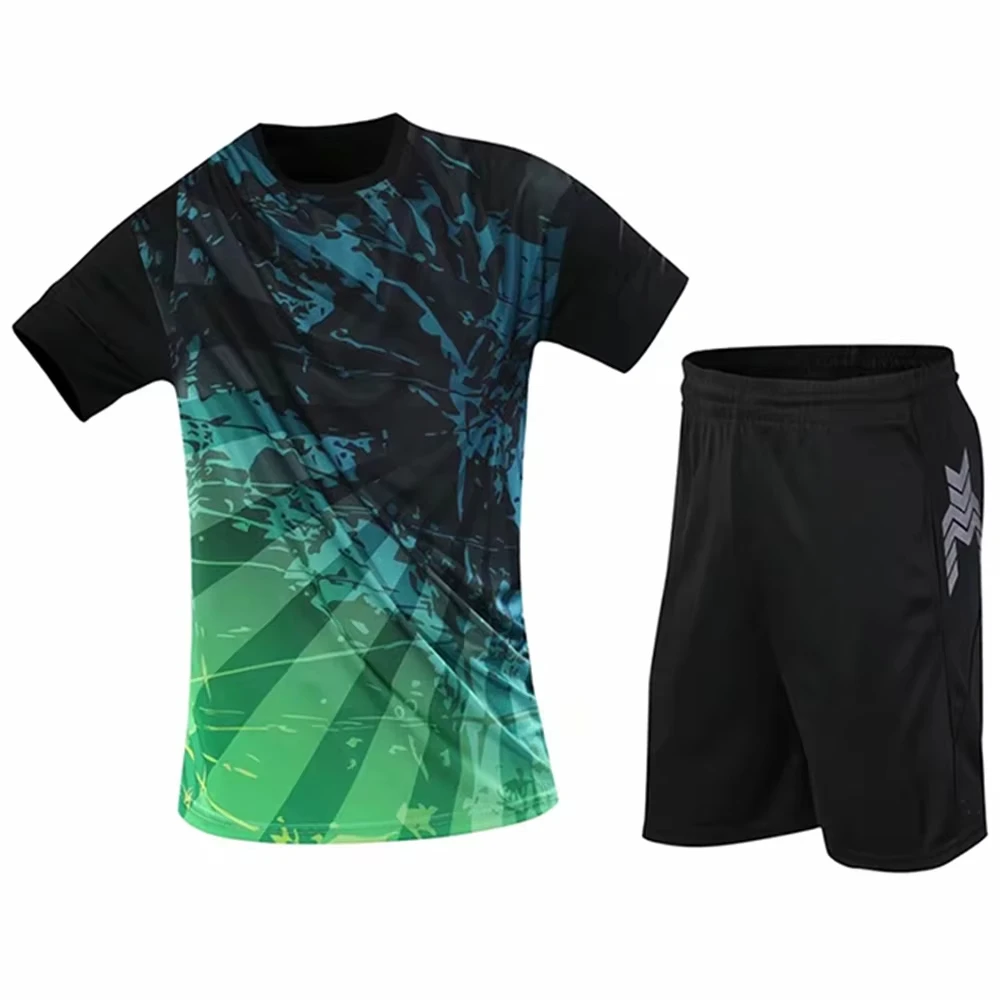 Table Tennis Training China - Nieuwe unieke bedrukte badmintonshirts heren sets