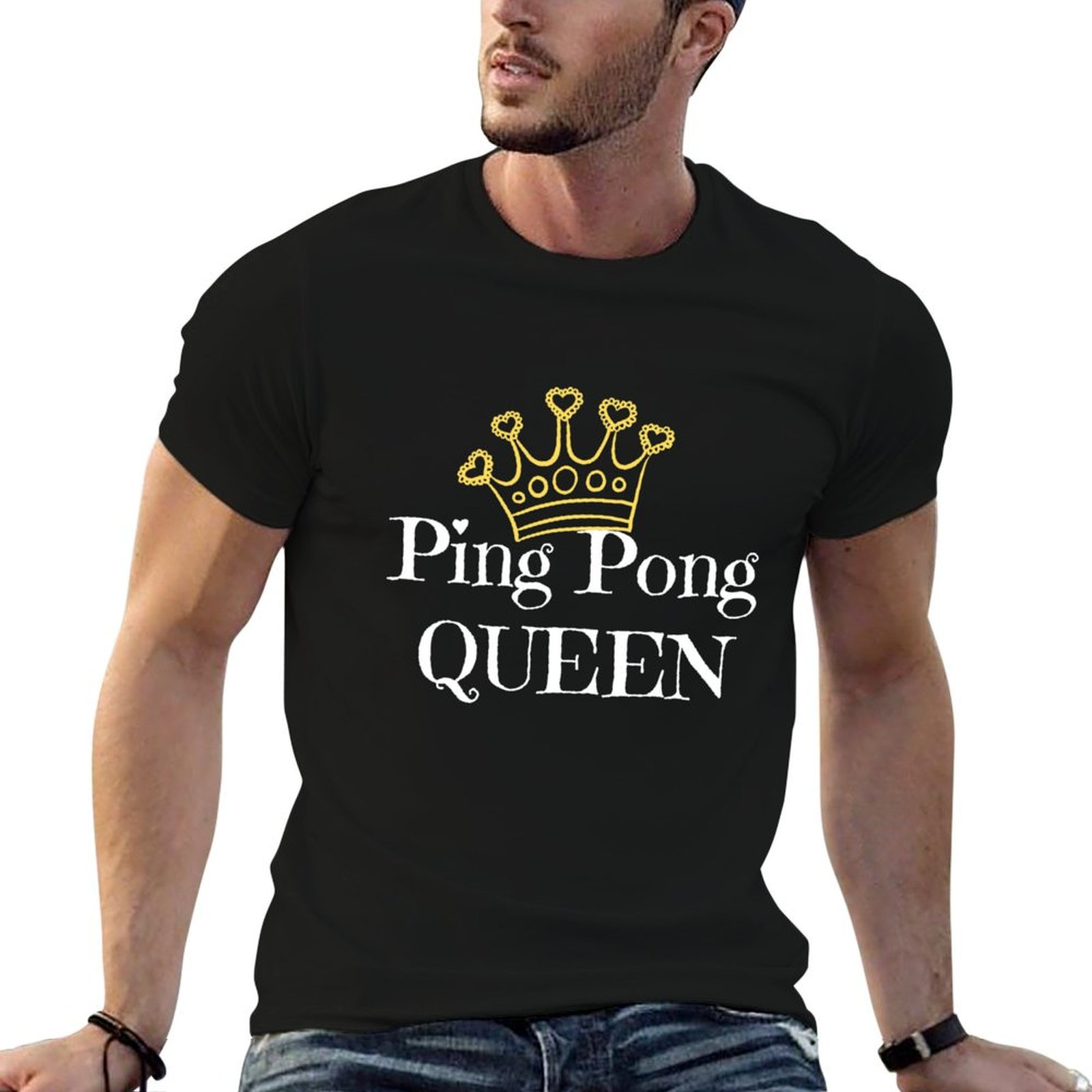 Table Tennis Queen - Ping Pong Queen T-shirt voor tafeltennisliefhebbers,