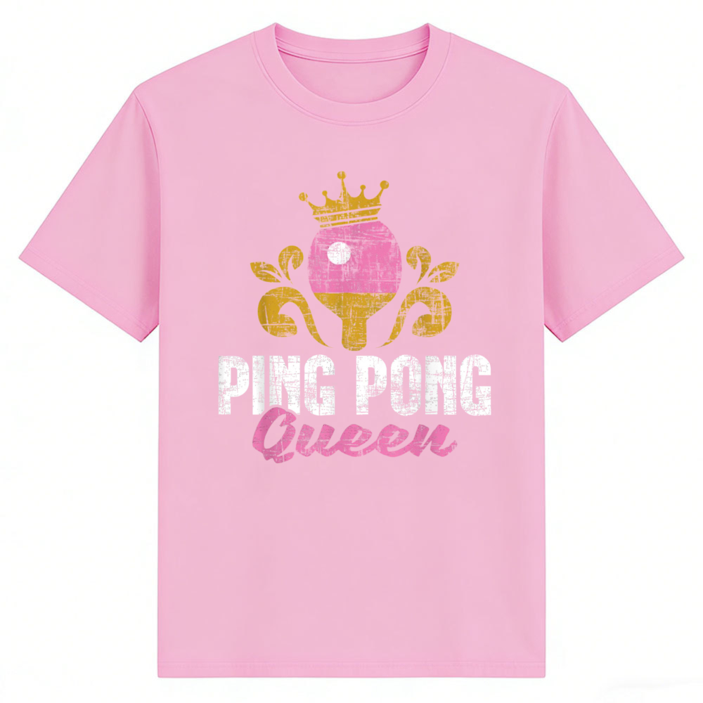 Table Tennis Queen - Ping Pong Queen Grafische T-shirt Vintage