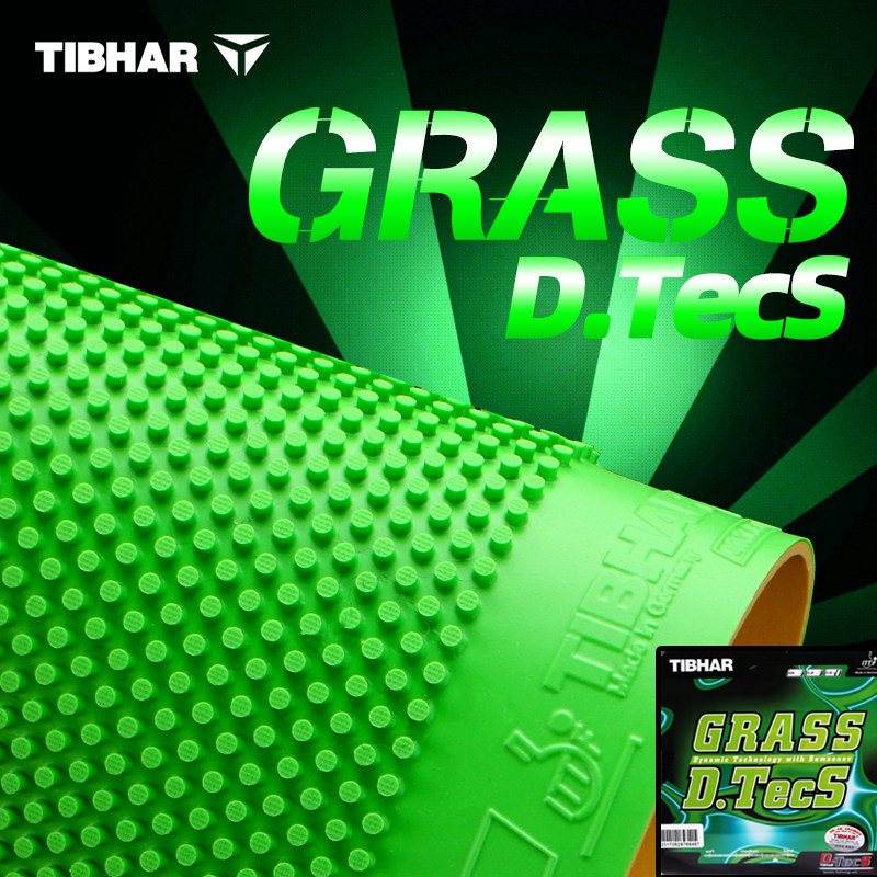 Table Tennis Rubber - TIBHAR GRASS D.TECS Tafeltennisrubber OX/met spons