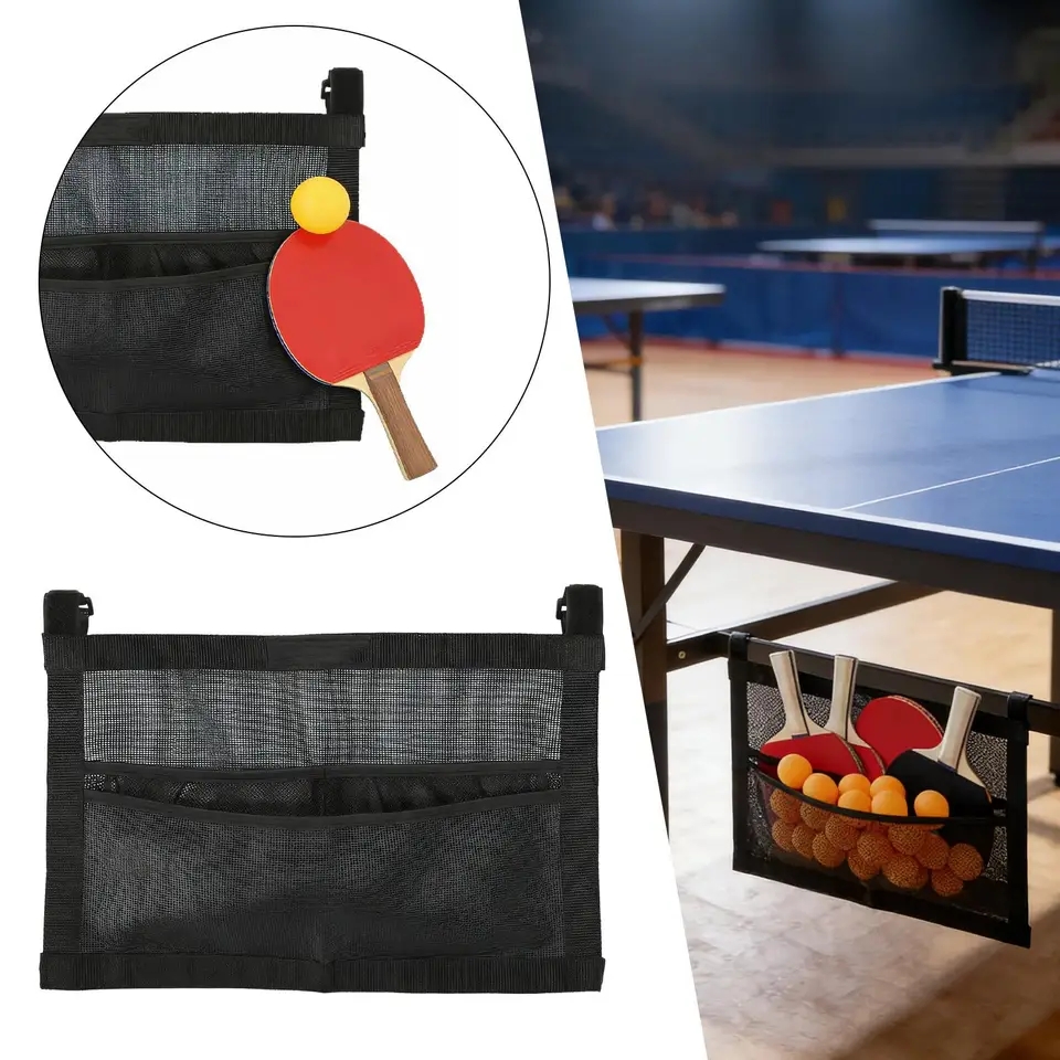 Table Tennis Game Pc - Nieuwe Mesh Pingpongbalhouder Grote tascapaciteit Tafeltennisbalorganizer