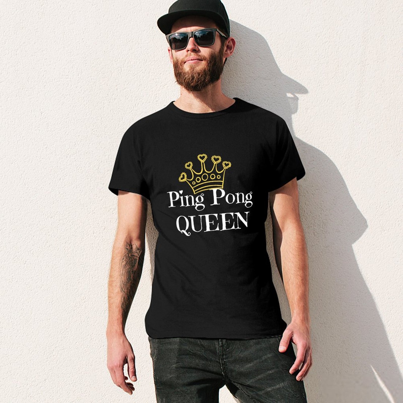 Ping Pong Queen T-shirt voor t - Table Tennis Queen recensie en prijs