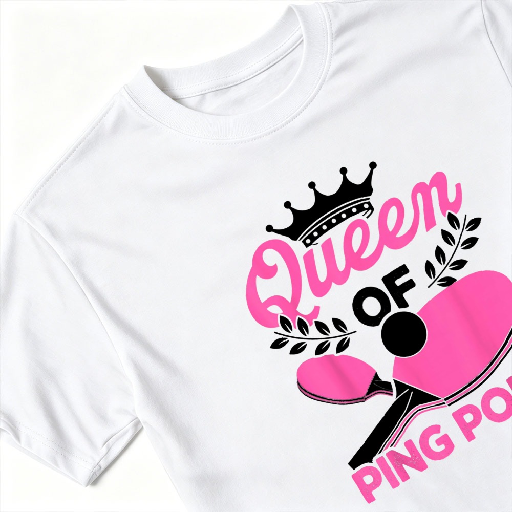 Ping Pong Queen Grafisch T-shi - Table Tennis Queen recensie en prijs