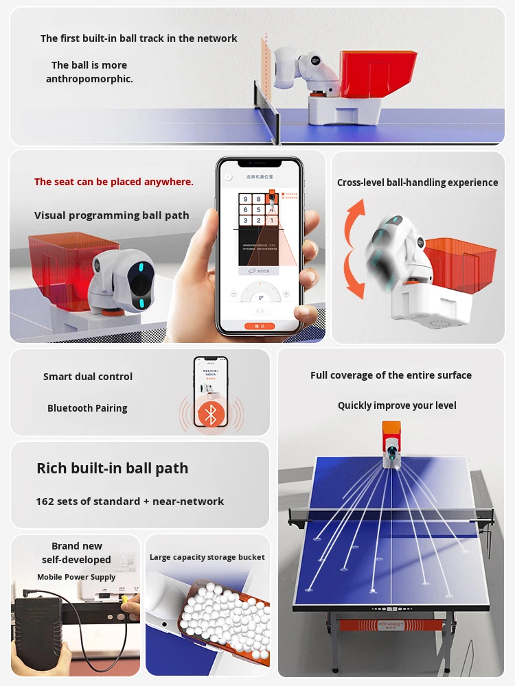 NOVA Tafeltennisbalmachine voo - Table Tennis Training China recensie en prijs