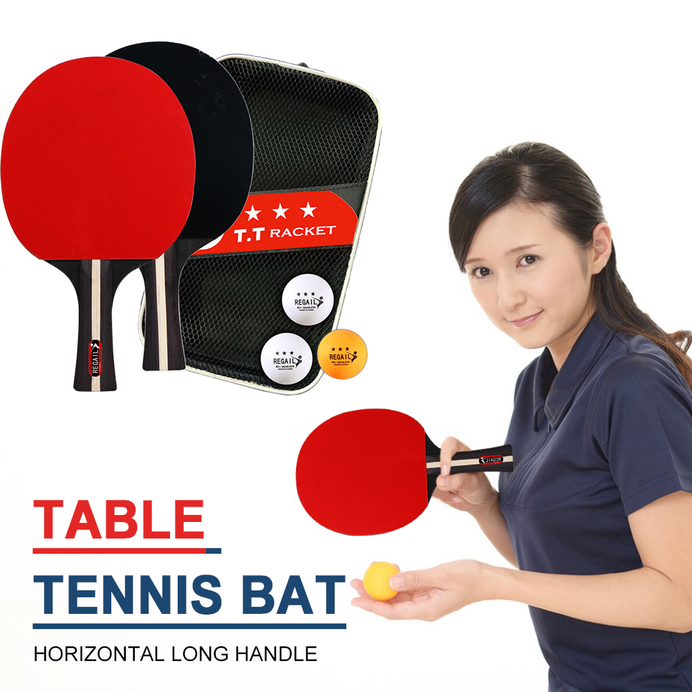 Pingpongracket 2 rackets & 3 b - Table Tennis Training China recensie en prijs